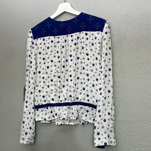 NWT Free People “Where We Roam” Bohemian Floral Bolero Top - Picture 9 of 10